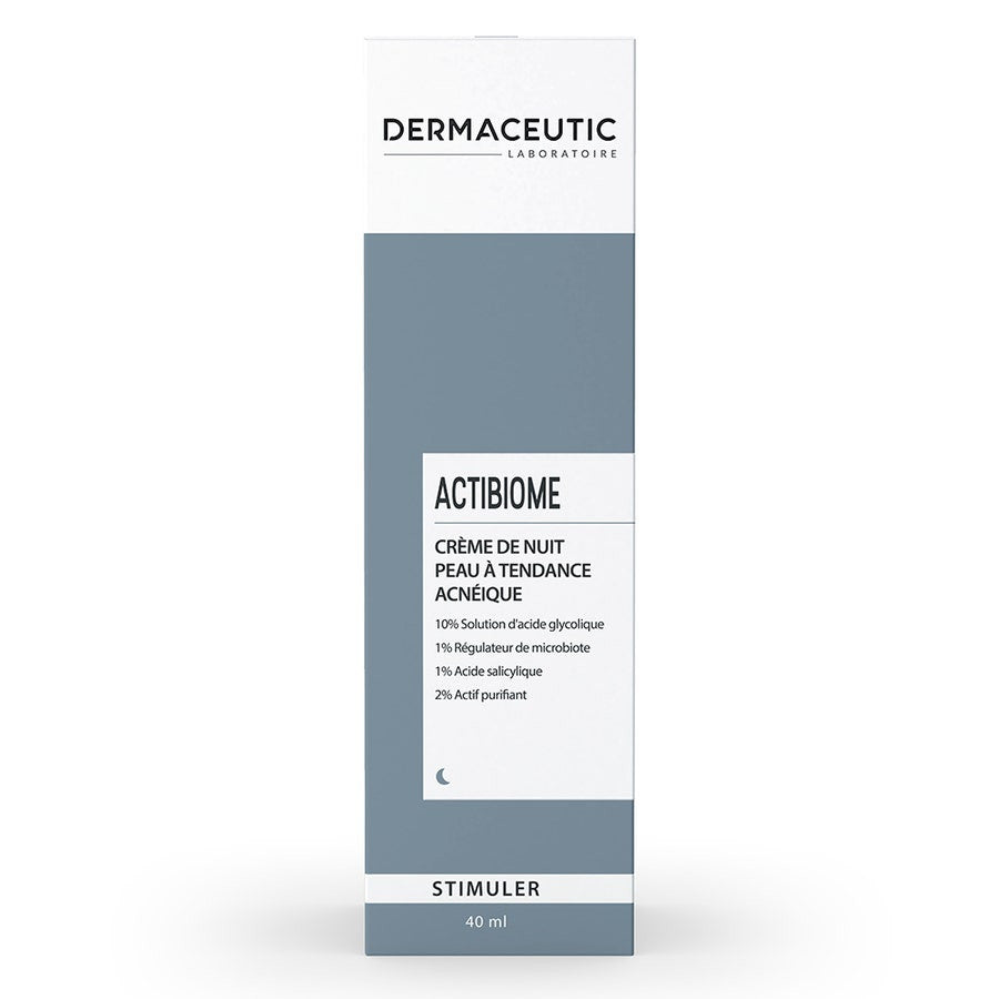 Dermaceutic Actibiome Crème de nuit pour peaux à tendance acnéique Stimulateur 40 ml (1,35 fl oz) 