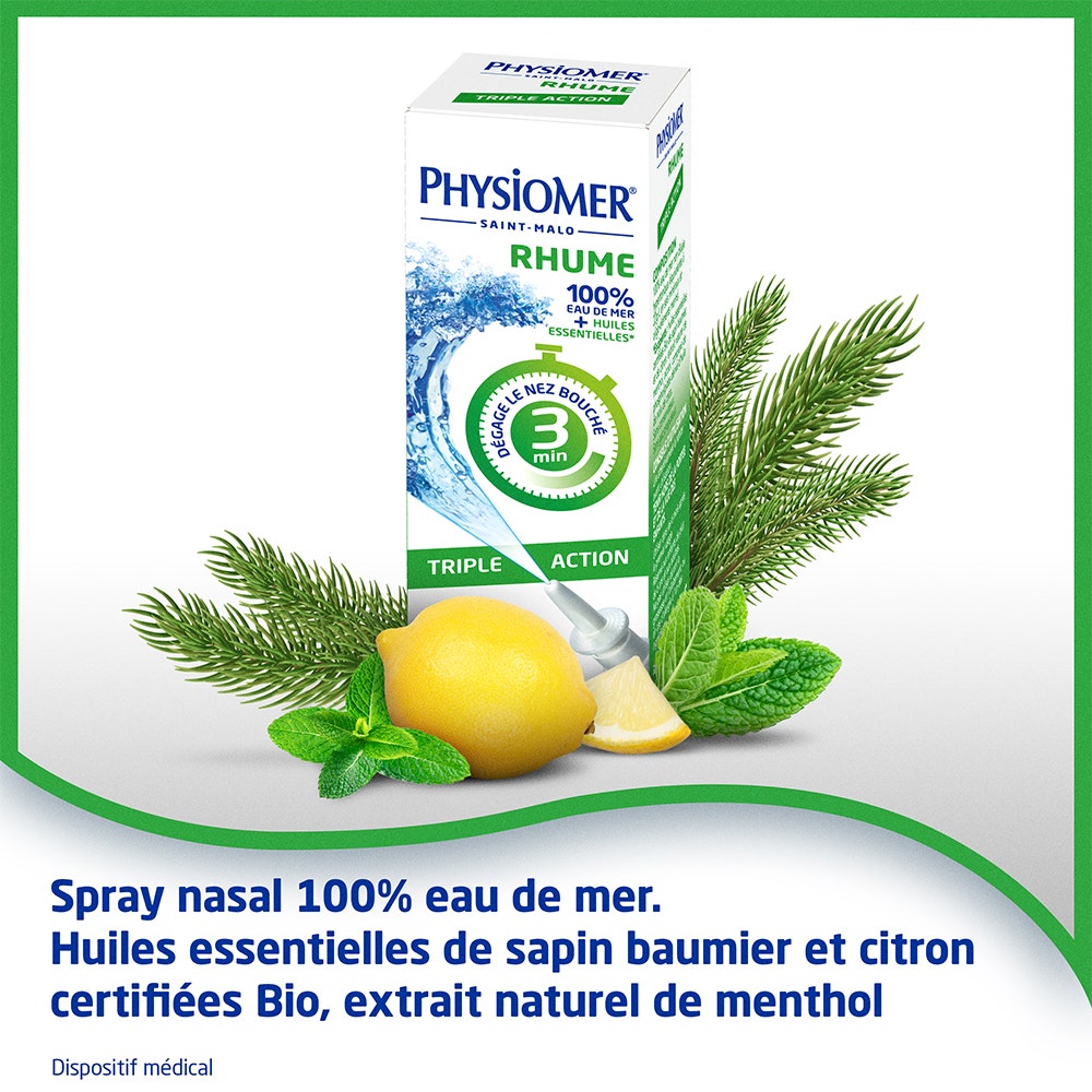 Physiomer Triple Action Nasal Spray 20ml (0.68fl oz)