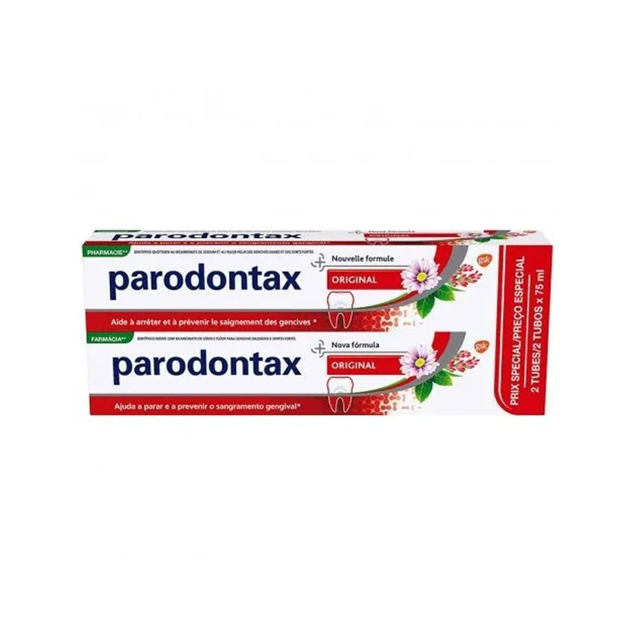 Parodontax Original Dentifrice à l'échinacée 75 ml x2 (2,53 fl oz x2) 