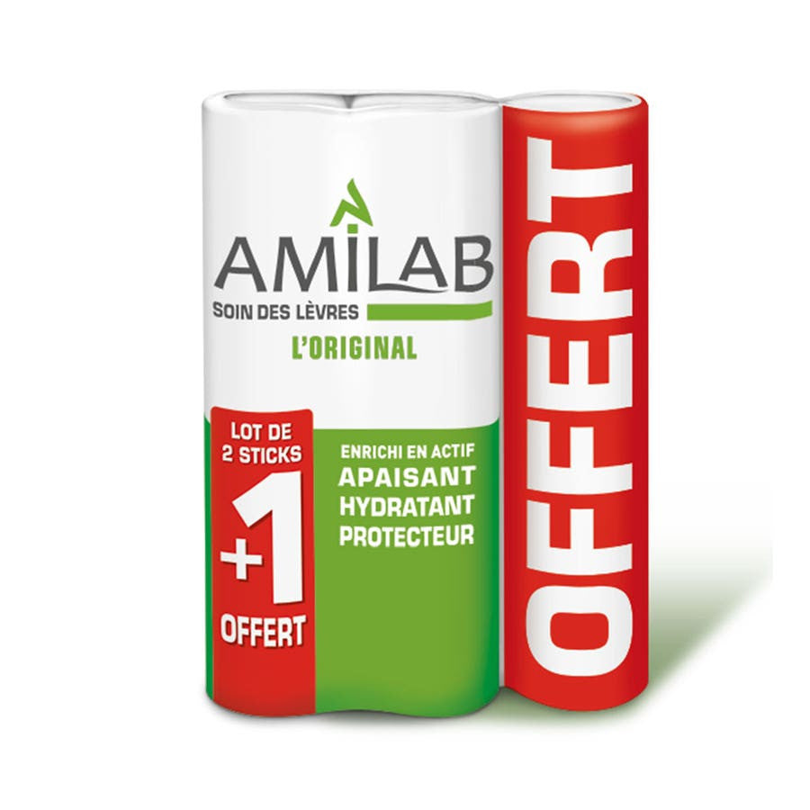 Duo de rouges à lèvres Amilab + 1 offert - 3,6 ml x3 (0,10 fl oz x3) 