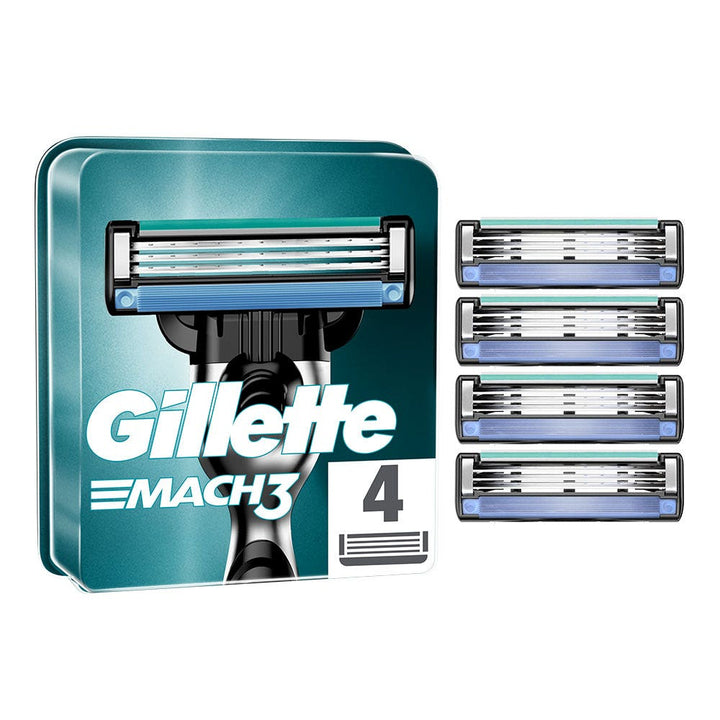Gillette Mach 3 Razor Refills x4