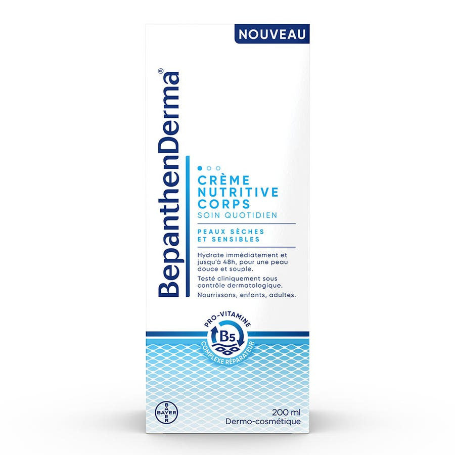 Bepanthen Derma Derma Crème Corps Nourrissante Tube 200 ml (6,76 fl oz) 