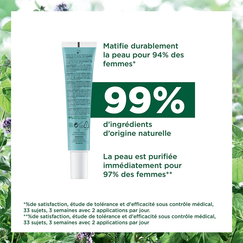 Klorane Purity Cream with Organic Aquatic Mint 40ml (1.35floz)