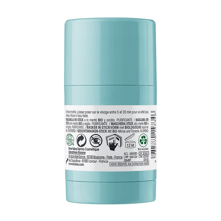 Klorane Purifying Organic Aquatic Mint & Clay Mask Stick 25g (0.88oz)