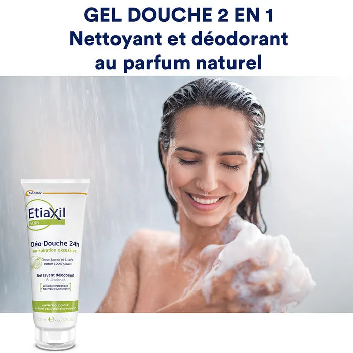 Etiaxil Soin douche 24-hour Citrus Shower Gel Excessive Sweating Sensitive Skin 200ml