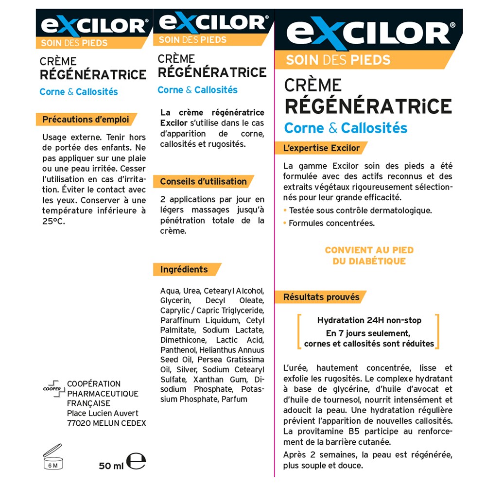 Excilor Anti Callus Regenerative Cream For Feet 50ml (1.69fl oz)