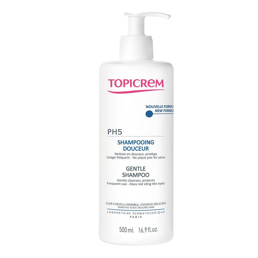 Shampooing doux Topicrem PH5 500 ml (16,91 fl oz) 