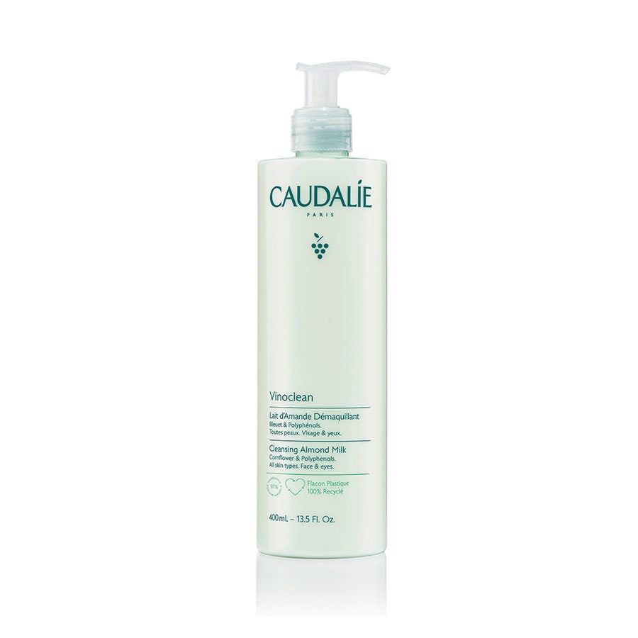 Caudalie Vinoclean Lait Démaquillant Doux Visage &amp; Yeux 400 ml (13,52 fl oz) 