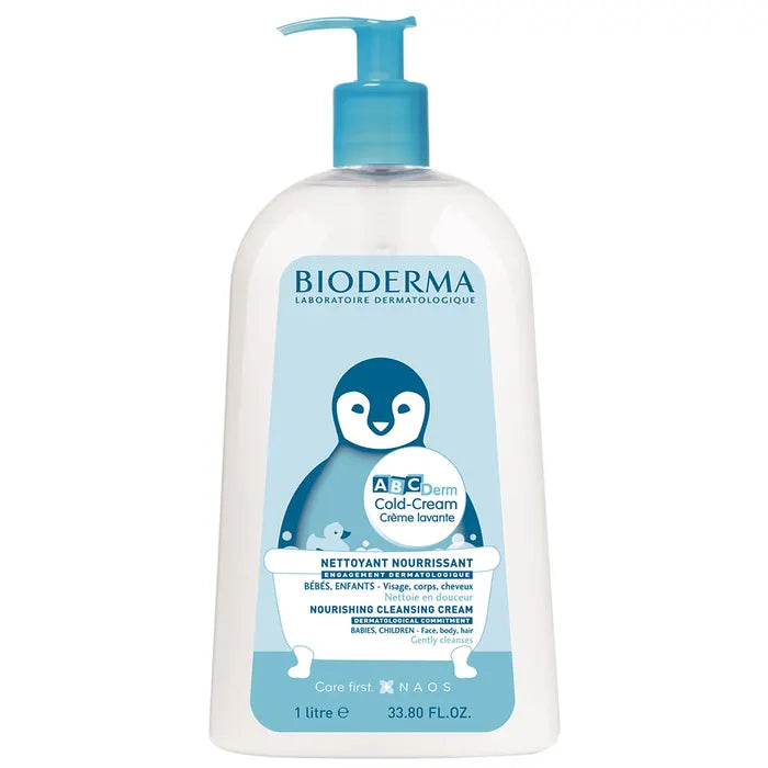 Bioderma ABCDerm Cold-Cream Nourishing Cleansing Cream 1L (33.81fl oz)