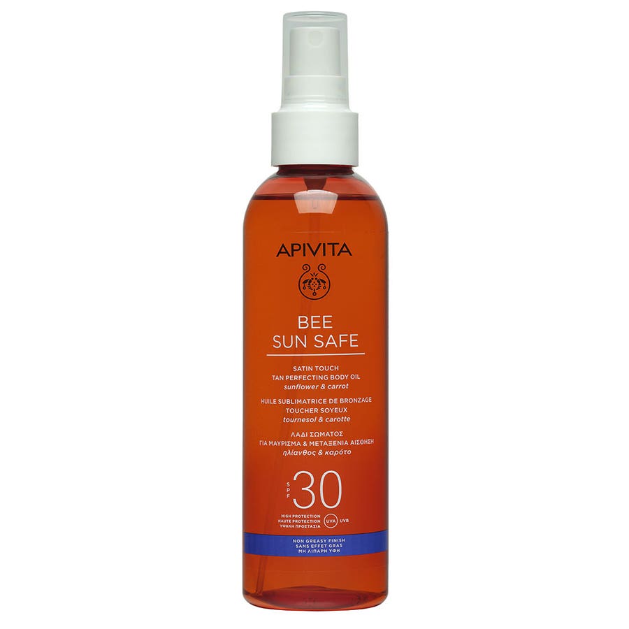 Apivita Bee Sun Safe Tanning Enhancing Oil SPF30 200ml (6,76fl oz)