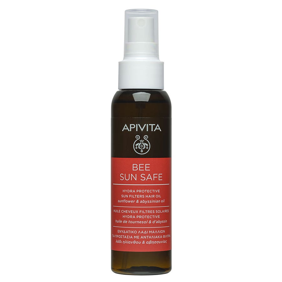 Apivita Bee Sun Safe Hydra-Protective Sun Filters Hair Oil 100ml (3,38fl oz)