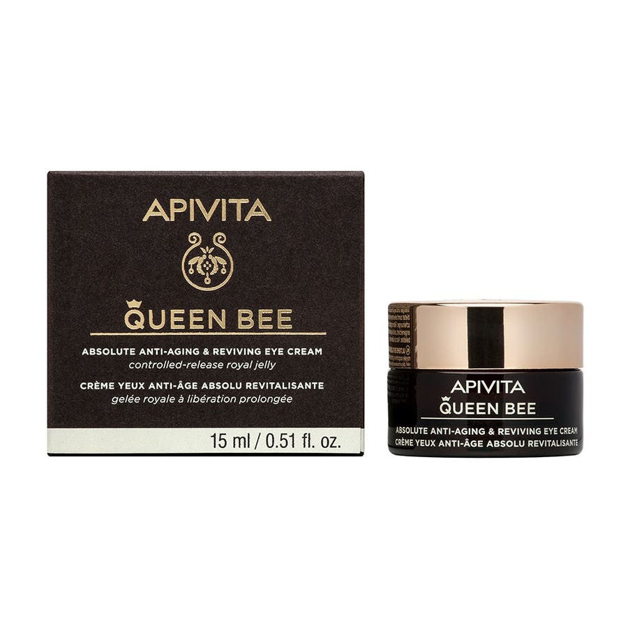 Crème contour des yeux revitalisante anti-âge Apivita Queen Bee 15 ml (0,50 fl oz) 