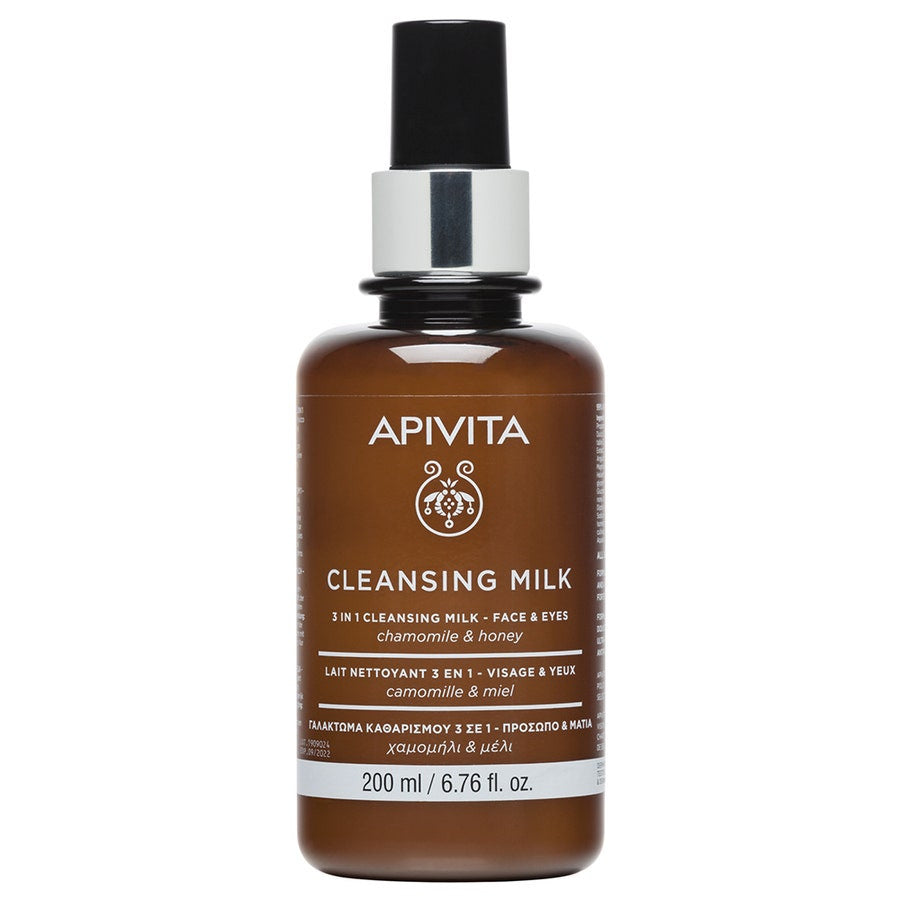 Apivita 3 in 1 Cleansing Milk Face & Eyes 200ml (6.76fl oz)