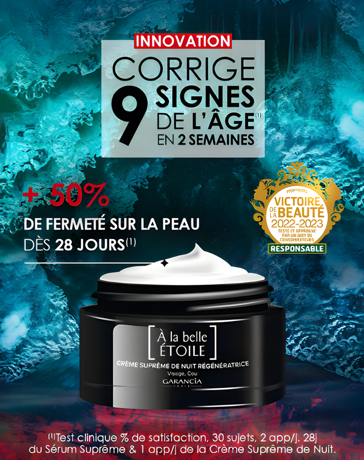 Garancia A la Belle Etoile Crème de nuit régénérante suprême visage et cou 40ml