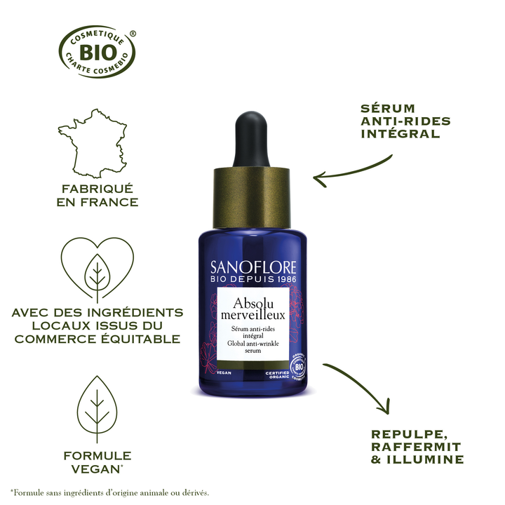 Sanoflore Merveilleuse Organic Anti-Wrinkle Serum Absolu 30ml (1.01fl oz)