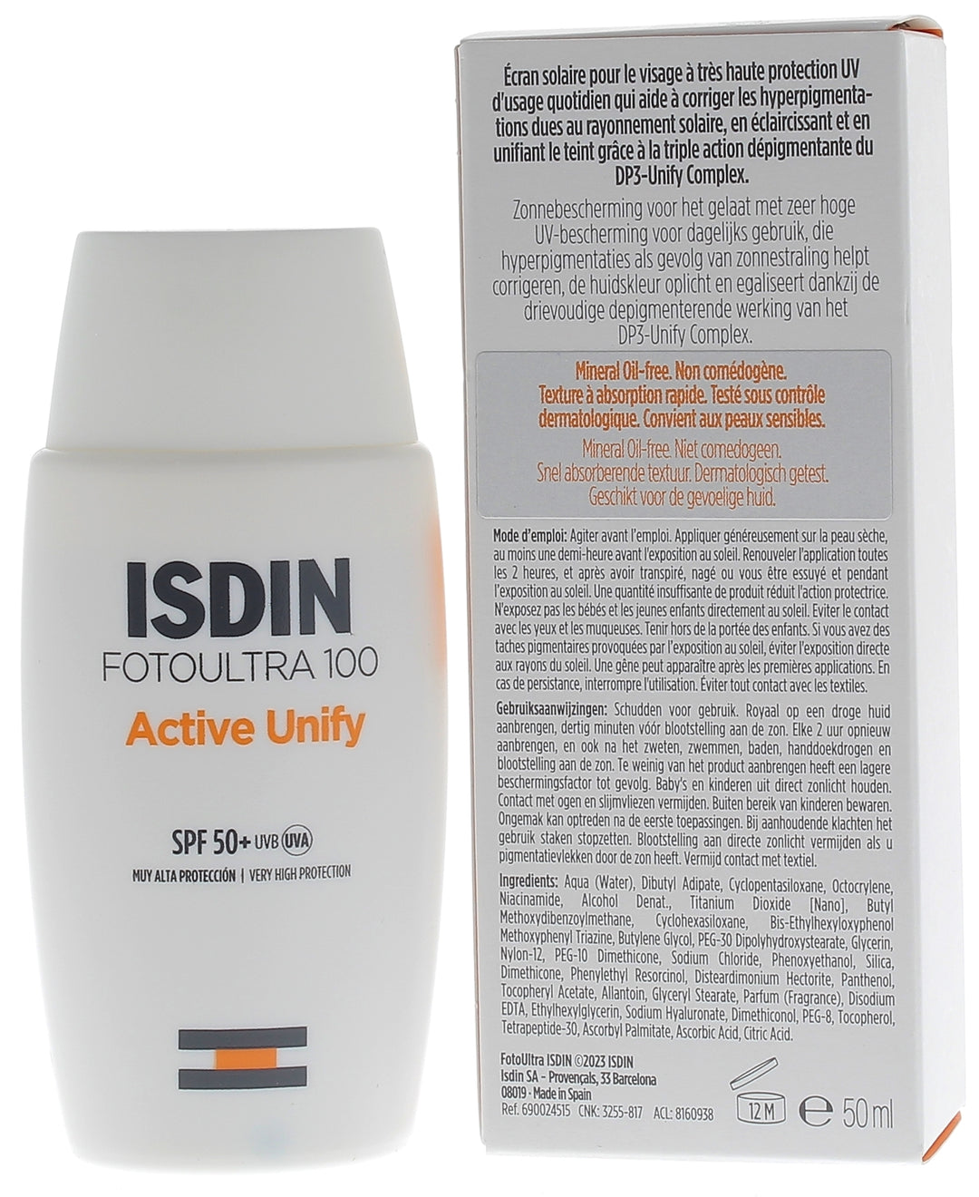 ISDIN FotoUltra 100 Active Unify Fusion Fluid SPF50+ 50ml (1.69floz)