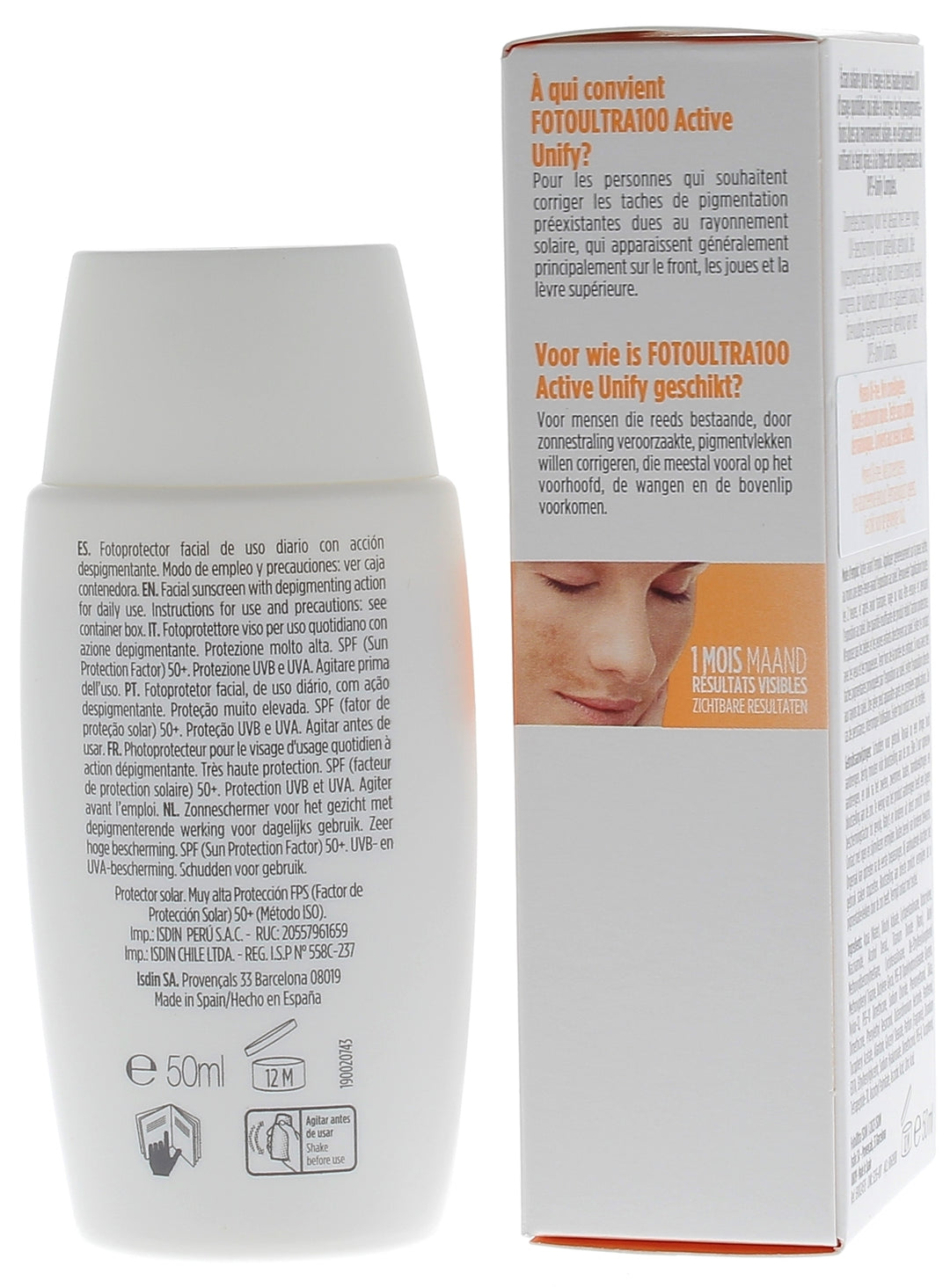 ISDIN FotoUltra 100 Active Unify Fusion Fluid SPF50+ 50ml (1.69floz)