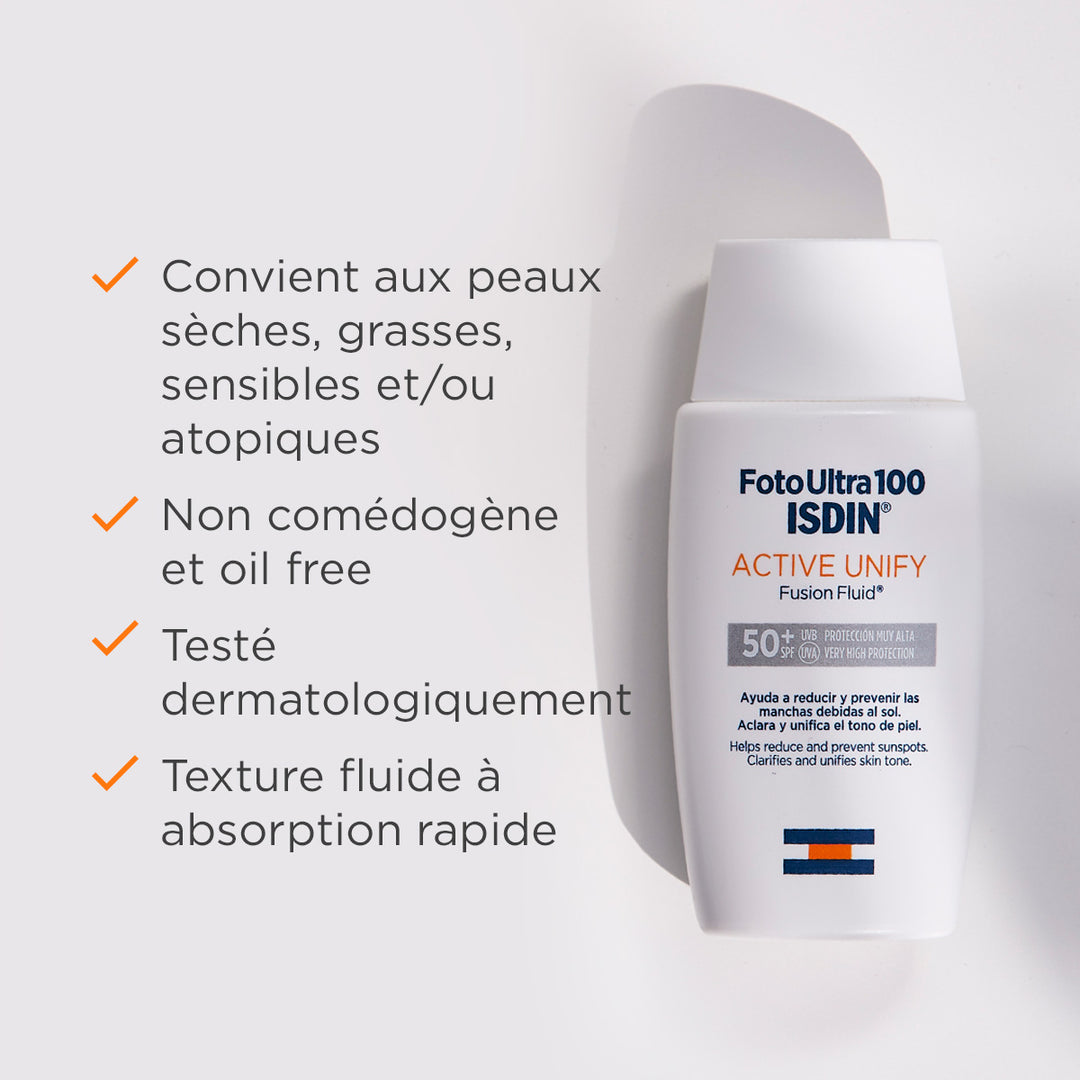 ISDIN FotoUltra 100 Active Unify Fusion Fluid SPF50+ 50ml (1.69floz)