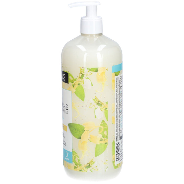 Coslys Gel douche ultra-riche nourrissant au chèvrefeuille bio Peaux sèches 1L