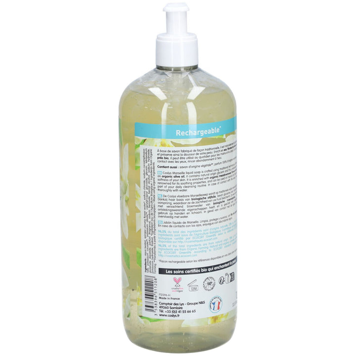 Coslys Organic orange blossom liquid Marseille soap Hand & Body 1L (33,81fl oz)