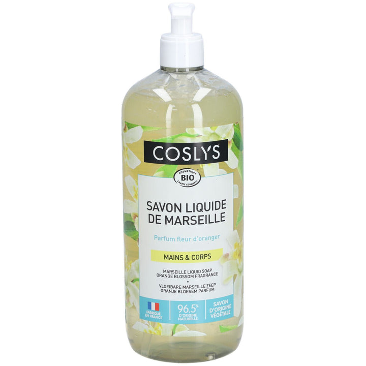 Coslys Organic orange blossom liquid Marseille soap Hand & Body 1L (33,81fl oz)