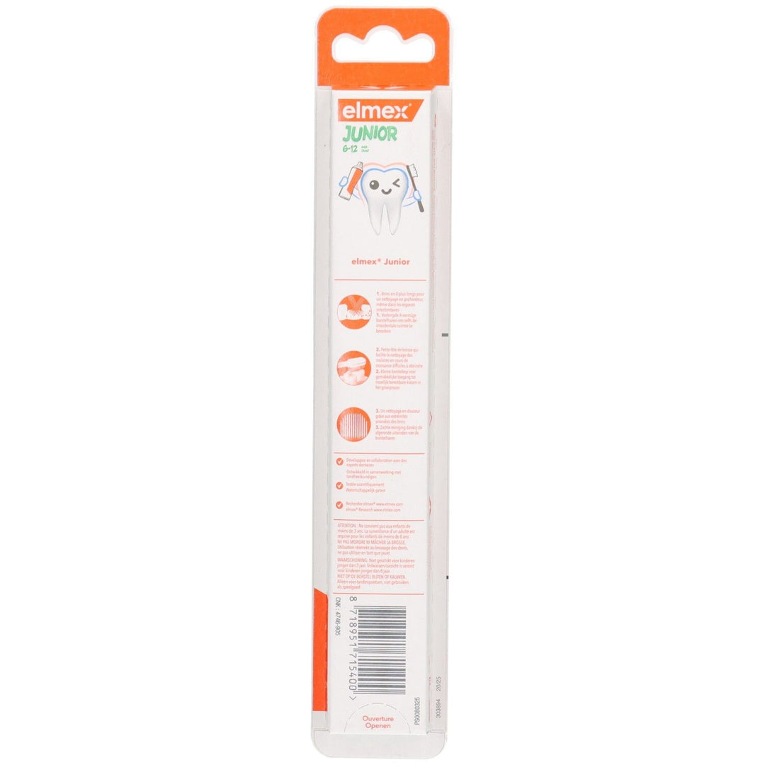 Elmex Anti-caries Junior Toothbrush 6-12 YEARS x1