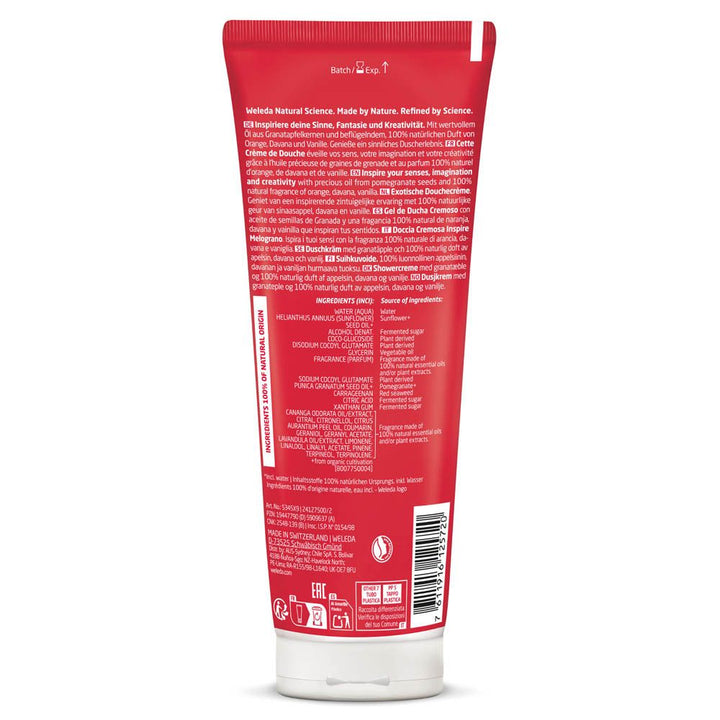 Weleda Pomegranate Sabonete Corporal Cremoso Beleza e prazer 200ml
