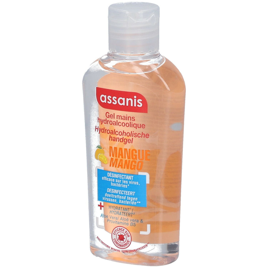 Assanis Perfumed Pocket Pocket Hand Gel Mango Fragrance Mangue 80ml (2.71fl oz)