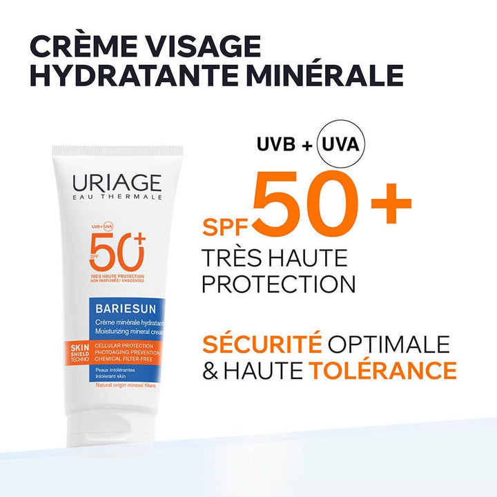 Uriage Bariésun Mineral Hydrating Cream SPF50 100 ml (3.38fl oz)
