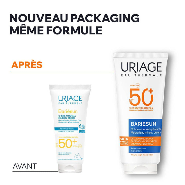 Uriage Bariésun Mineral Hydrating Cream SPF50 100 ml (3.38fl oz)