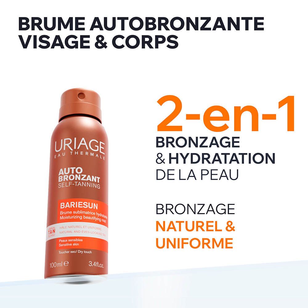 Uriage Bariésun Hydrating tanning mist sensitive skin 100 ml (3.38fl oz)