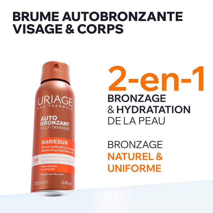 Uriage Bariésun Hydrating tanning mist sensitive skin 100 ml (3.38fl oz)