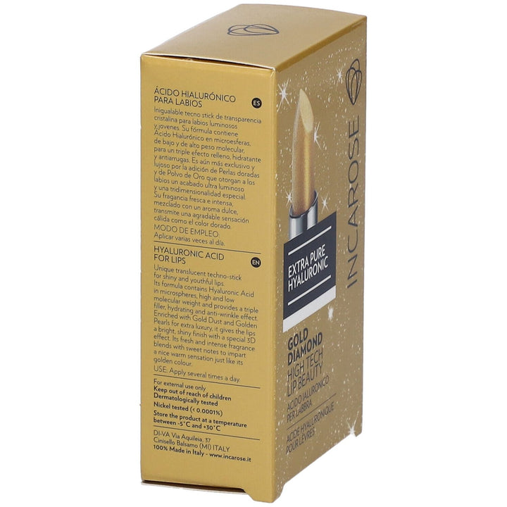 Incarose Extra Pure Gold Diamond Barra de labios 5ml