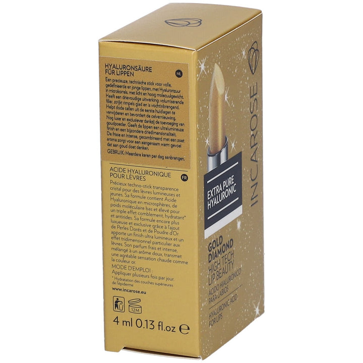 Incarose Extra Pure Gold Diamond Barra de labios 5ml