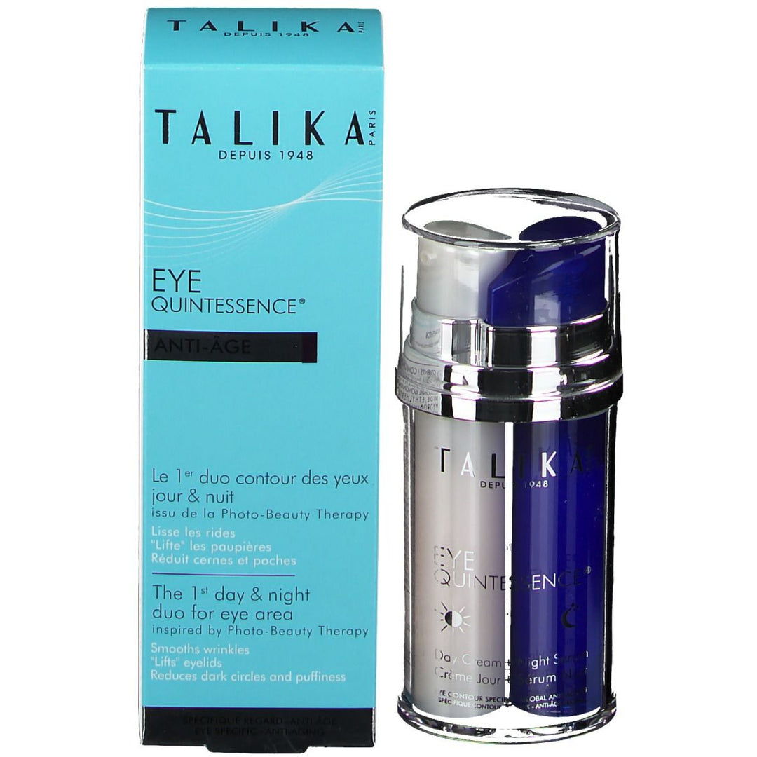 Talika Eye Quintessence Anti-ageing Day Cream And Night Serum 10ml x2 (0.33fl oz x2)