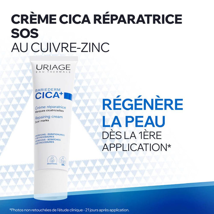 Uriage Bariéderm-Cica+ Repair Cream for Fragile Skin 40ml (1.35fl oz)