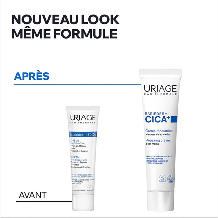 Uriage Bariéderm-Cica+ Repair Cream for Fragile Skin 40ml (1.35fl oz)