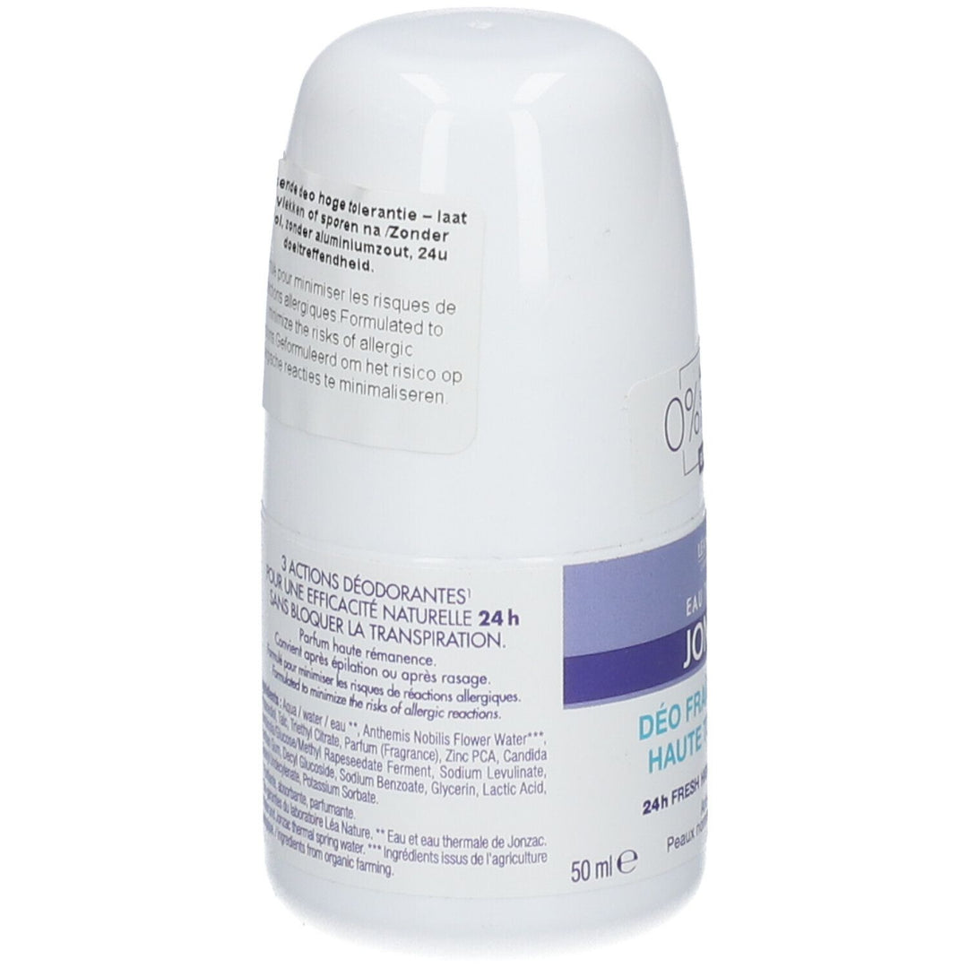 Eau thermale Jonzac Antitranspirante orgánico hipoalergénico 24 h Roll-on 50ml
