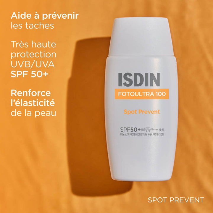 ISDIN FotoUltra 100 Spot Prevent Protezione solare SPF50+ con Acido Ialuronico - 50ml