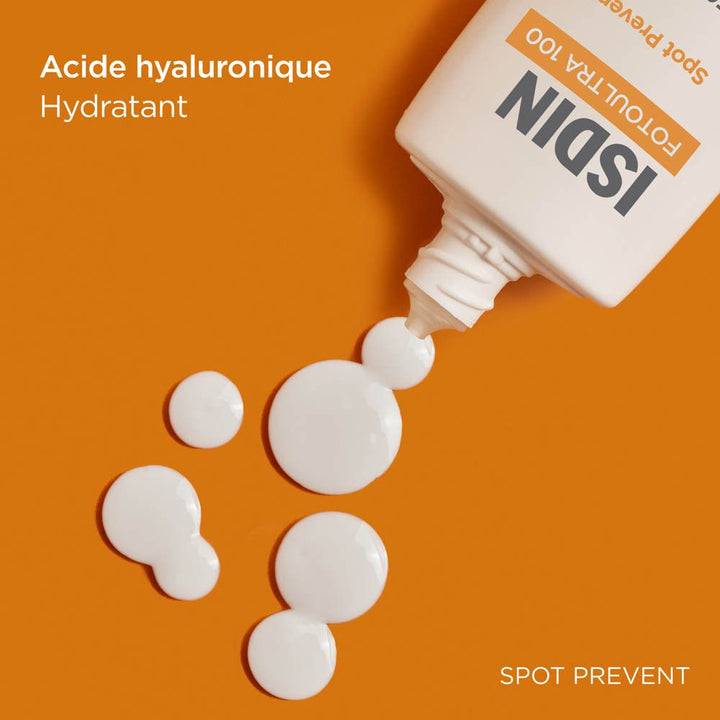 ISDIN FotoUltra 100 Spot Prevent Protezione solare SPF50+ con Acido Ialuronico - 50ml