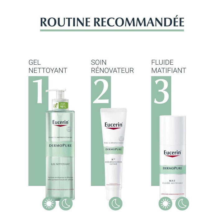Eucerin Dermopure K10 Soin rénovateur pour peaux à imperfections 40ml