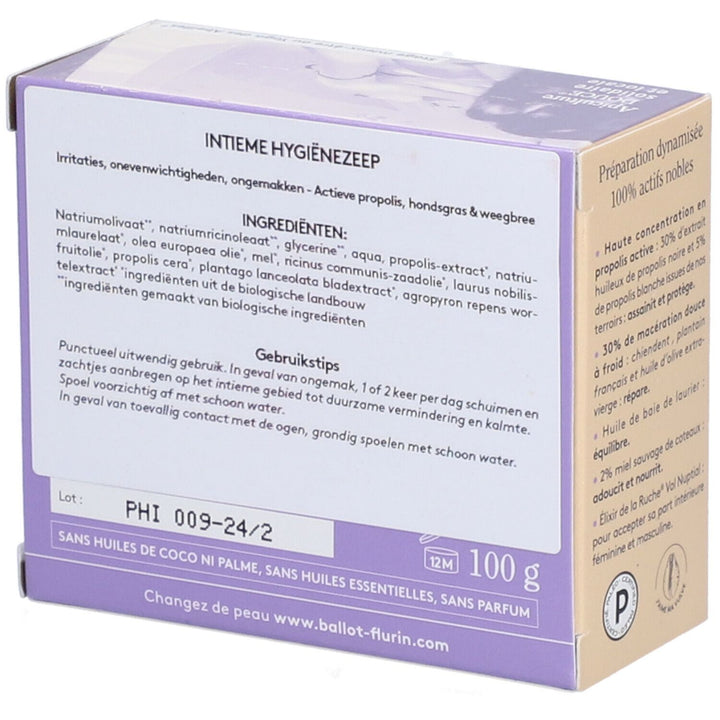 Ballot-Flurin Hygiène Intime Savon surgras Apithérapie 100g