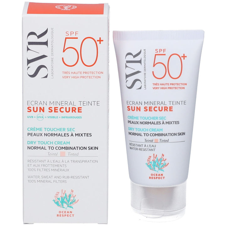 SVR Sun Secure Dry Touch Tinted Mineral Sunscreen SPF50+ - 50ml (1.69 fl oz)
