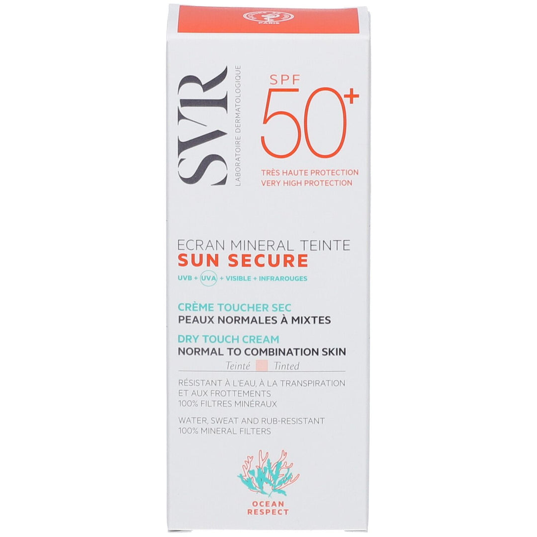 SVR Sun Secure Dry Touch Tinted Mineral Sunscreen SPF50+ - 50ml (1.69 fl oz)