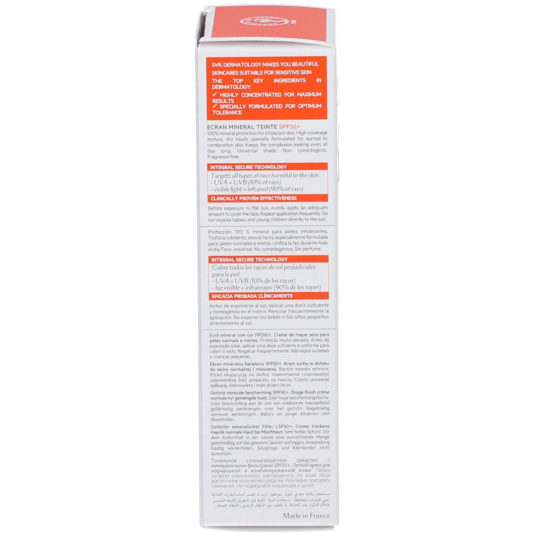 SVR Sun Secure Dry Touch Tinted Mineral Sunscreen SPF50+ - 50ml (1.69 fl oz)