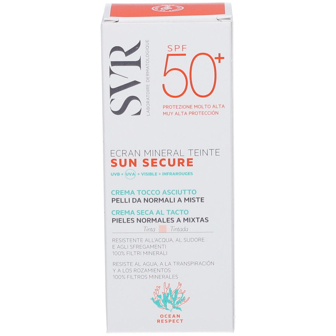 SVR Sun Secure Dry Touch Tinted Mineral Sunscreen SPF50+ - 50ml (1.69 fl oz)