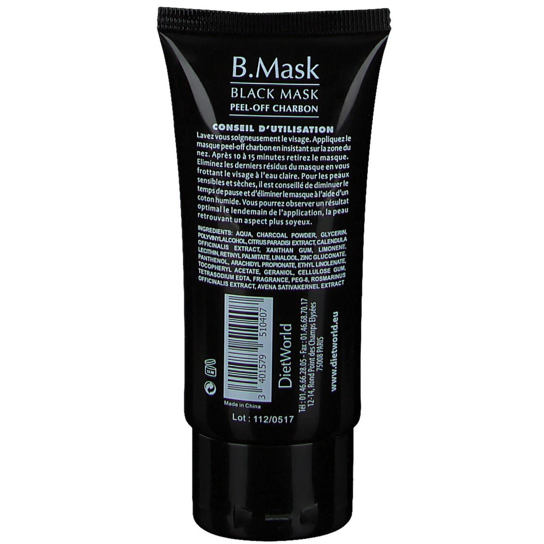Diet World B. Masque noir au charbon 50ml