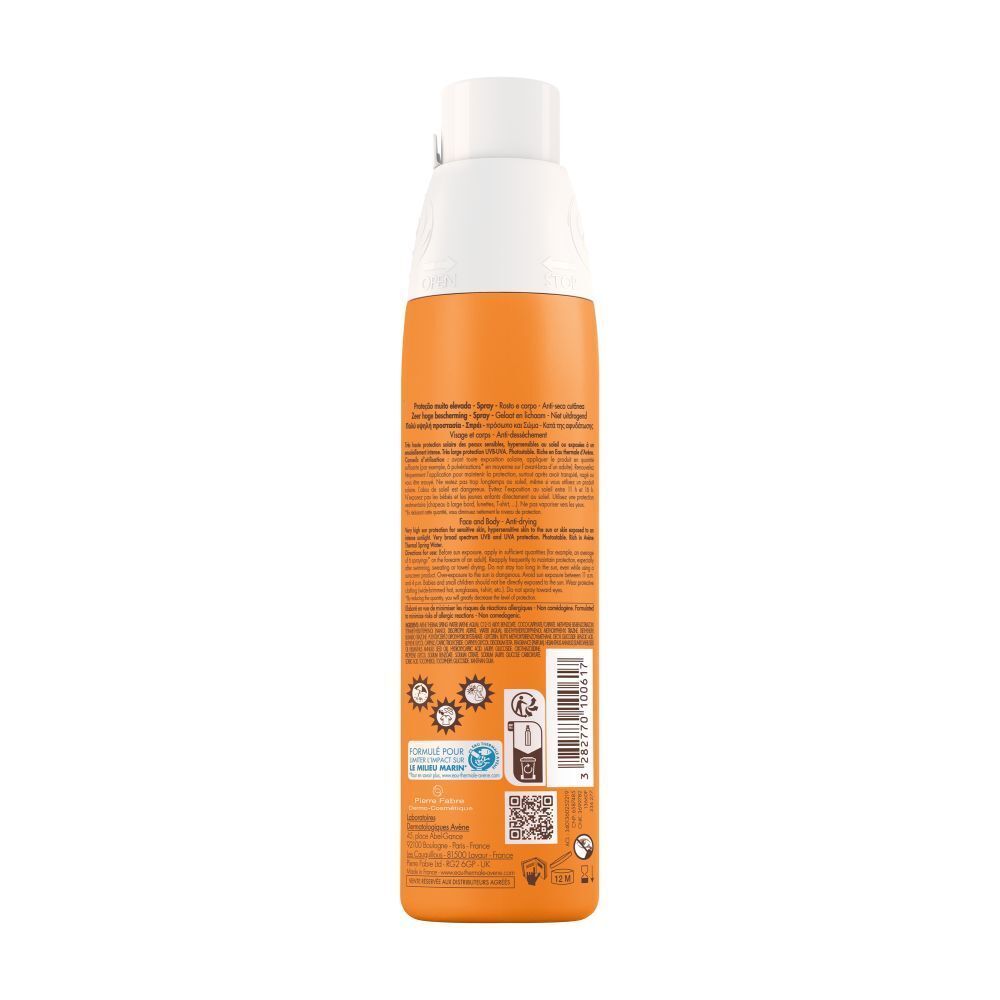 Avène Sun Care Spray SPF50+ 200ml (6.76floz)