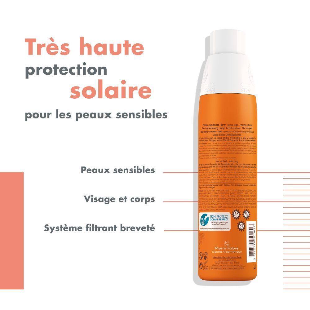 Avène Sun Care Spray SPF50+ 200ml (6.76floz)