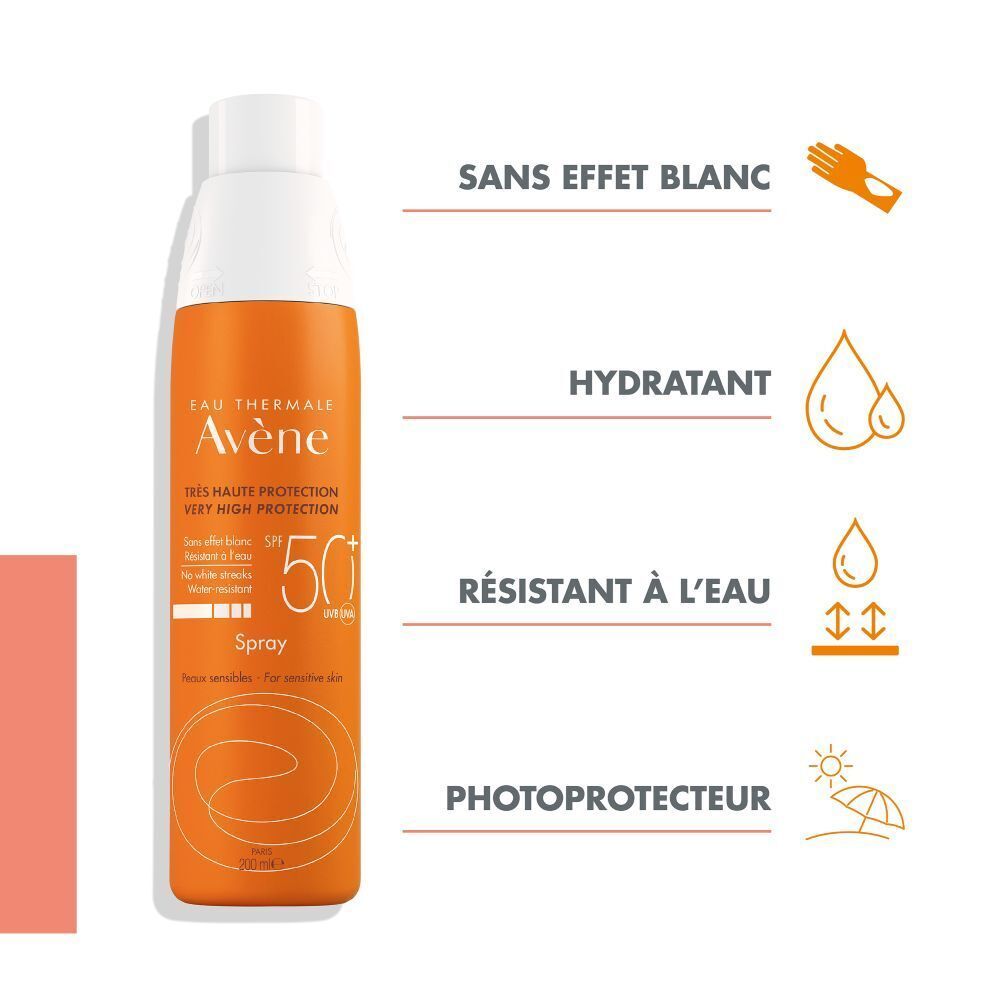 Avène Sun Care Spray SPF50+ 200ml (6.76floz)